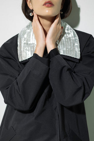 Silver Collar Coat